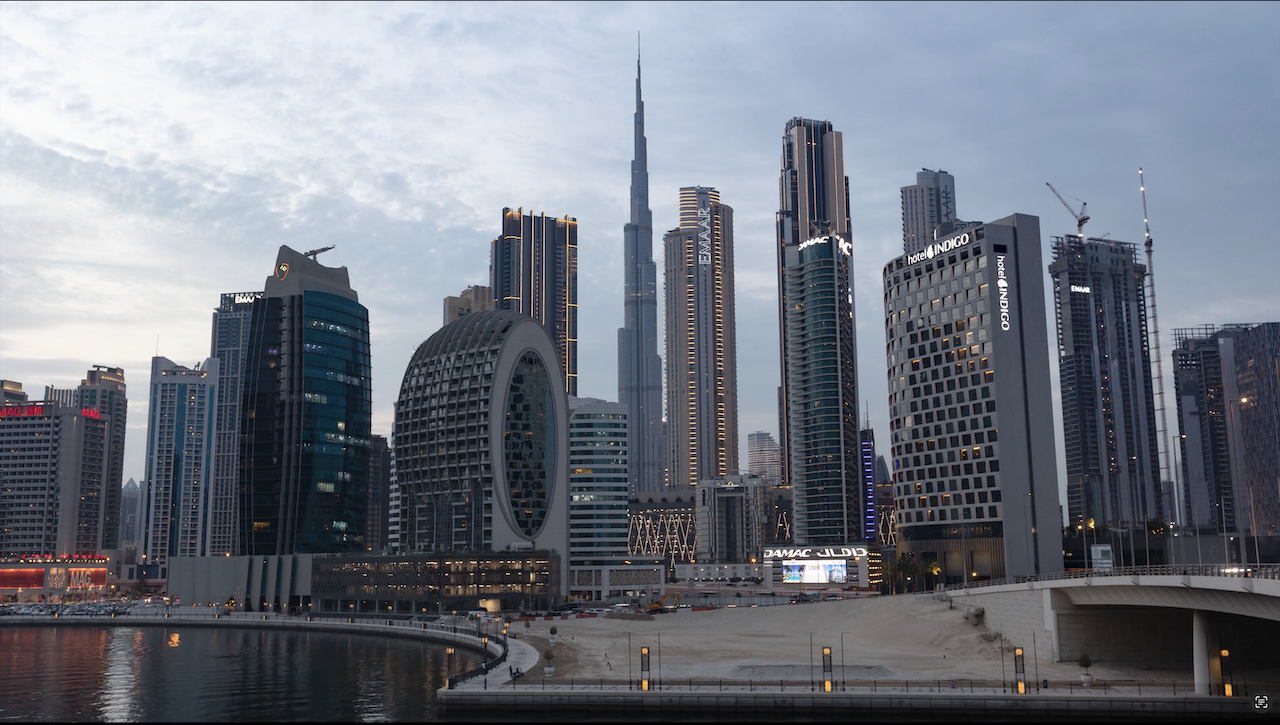 Dubai skyline waterfront